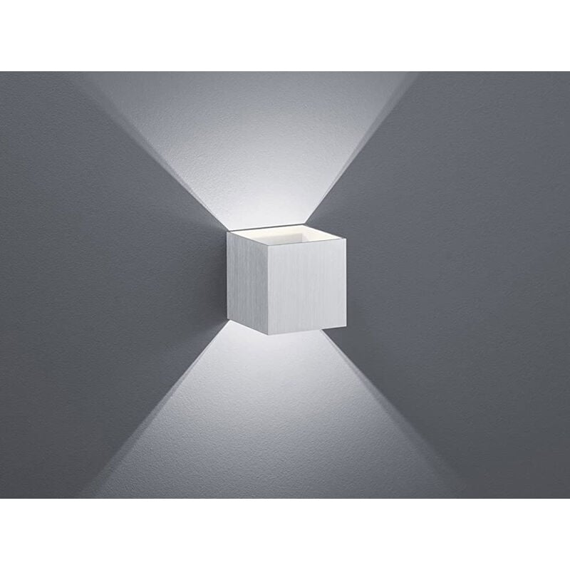Leuchten led Wandleuchte Louis 4,3W warmweiß Aluminium gebürstet Aluminium Wandleuchten - Trio