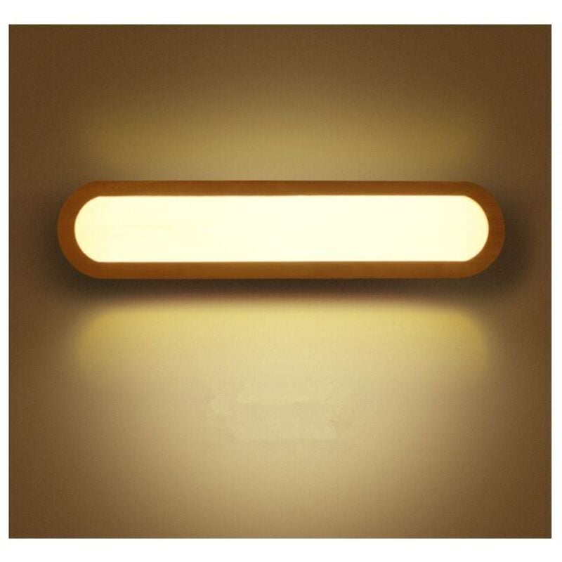 LED-Wandleuchte, Schlafzimmer-Wandleuchte, LED-Innenwandleuchte, dimmbare LED-Holzwandlampe, für Schlafzimmer, Wohnzimmer, Büro, Flur, Treppenhaus,
