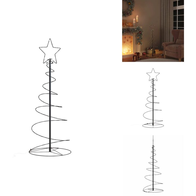 LED Weihnachtsbaum 80 LEDs Warmweiß 120 cm - LED Weihnachtsbaum - LED Weihnachtsbäume - Weihnachtsbaum Kegelform - LED Weihnachtsbaum Kegelform