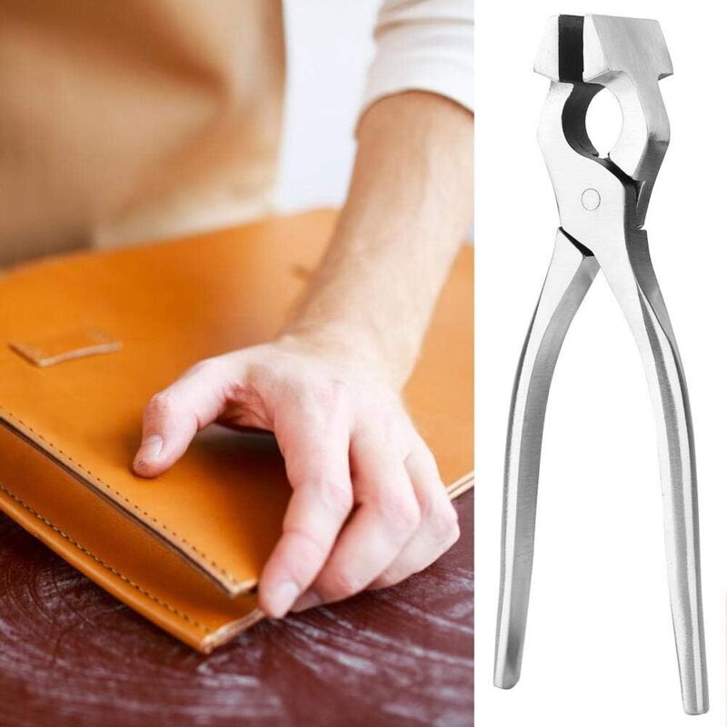 Leder-DIY-Werkzeug, verstellbare Flachzange, geeignet für Ledergürtel und Taschenränder, praktisches Werkzeug