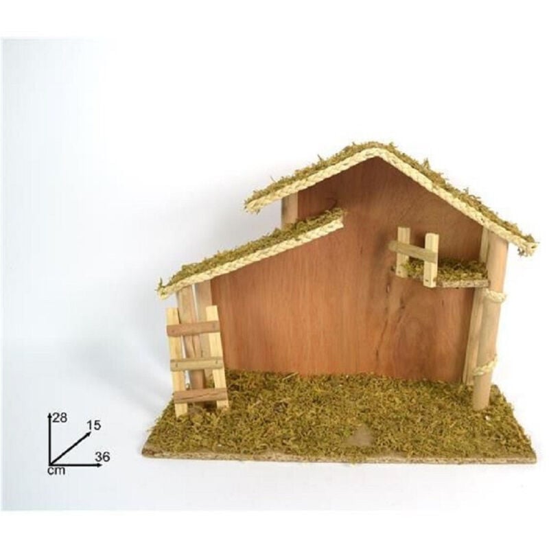 Trade Shop Traesio - Trade Shop - capanna vuota mit music scalete 36X28X15CM preispe addobbo native decor -