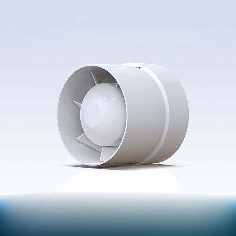 Leiser Luftabsauger, 19 W energieeffizienter Mischstrom-Kanalventilator für Bad, Lüftungsöffnungen, Gewächshäuser, Zelte, LFI-09S, DEBUNS