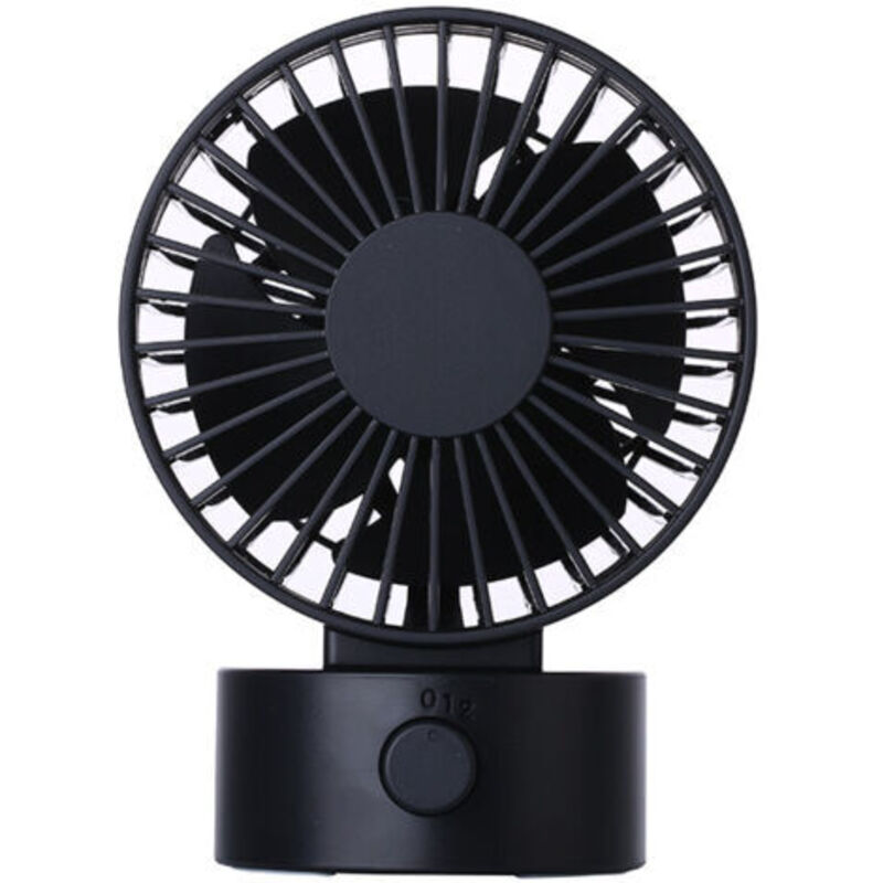 Leiser Mini-Tischventilator, tragbarer persönlicher USB-Ventilator für Büro, Zuhause, Büro und Schlafzimmer - Schwarz