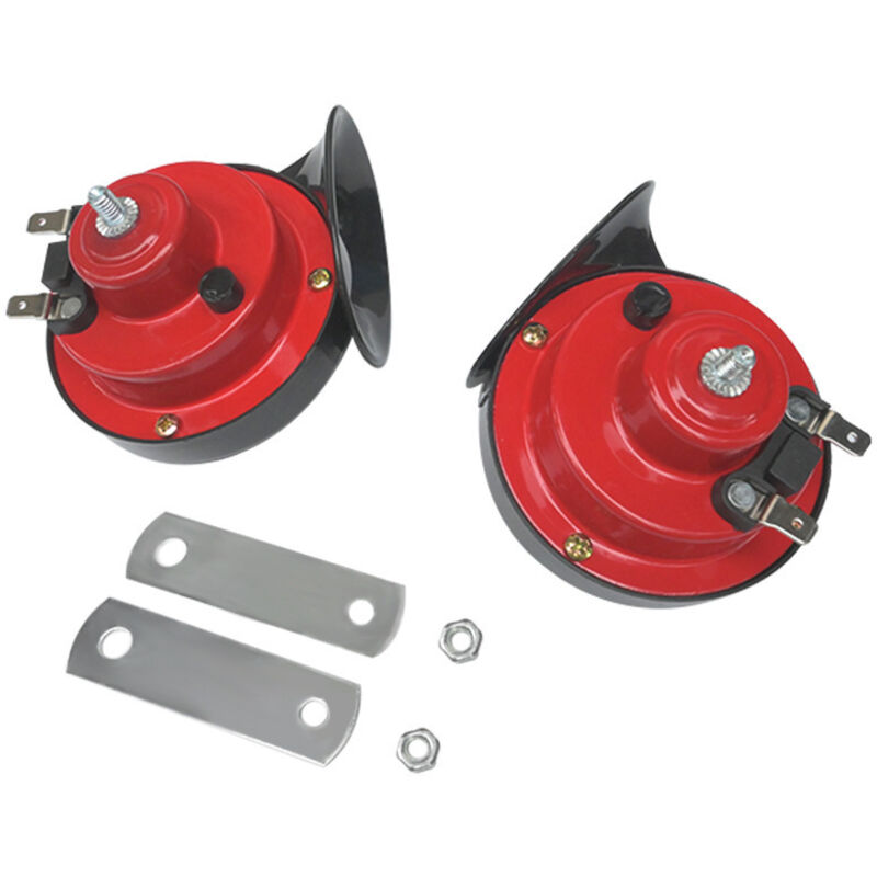 Leistungsstarke 12V Universal-Autohupe, Super-LKW-/Fahrradhupe 110dB, wasserdichte Zug-/Autohupe, Lufttrompete/Nebelhorn für LKW, Auto, Motorrad,