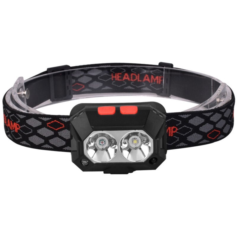 Ugreat - Leistungsstarke Stirnlampe, usb wiederaufladbar, 6 Modi, Camping-Stirnlampe, 1000 lumin, IPX4 wasserdicht, langlebig 6–8 Stunden für Angeln,