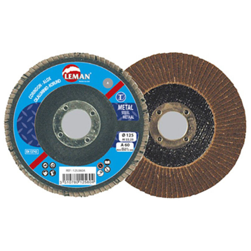 Korund Lamellenscheibe 115mm Korn 40 Leman