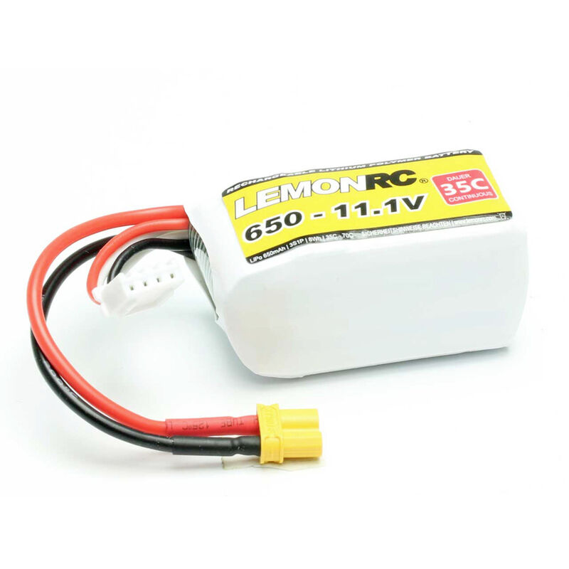 Lemonrc - Modellbau-Akkupack (LiPo) 11.1 v 650 mAh Zellen-Zahl: 3 35 c Softcase XT30
