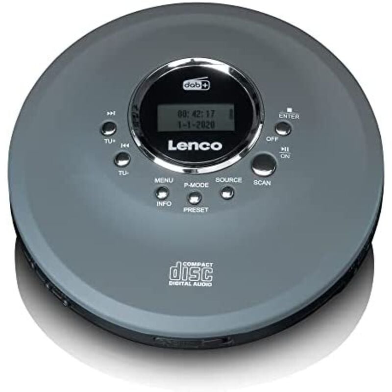 Lenco - CD-400GY-Player de CD-Player de tragbarer CD-Player Anthrazit