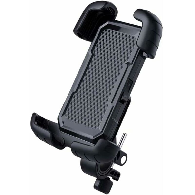KZQ - Lenkertaschen Fahrrad-Telefonhalter Motorrad-Handyhalterung Fahrrad-Handyklemme für Motorrad-Roller Schwarz