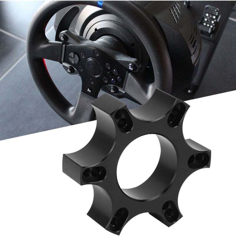 Lenkrad-Adapterplatte, 70 mm Abstandshalter aus Aluminiumlegierung für Thrustmaster T300RS 13-14 Zoll Rennlenkrad