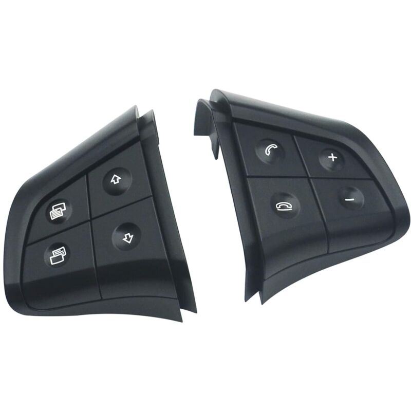 Lenkrad Switch Knopf für ML W164 W251 W245 Multifunktions Lenkradschalter Steuertasten Links + Rechts 1648207910 Lenkradtasten mit Basis