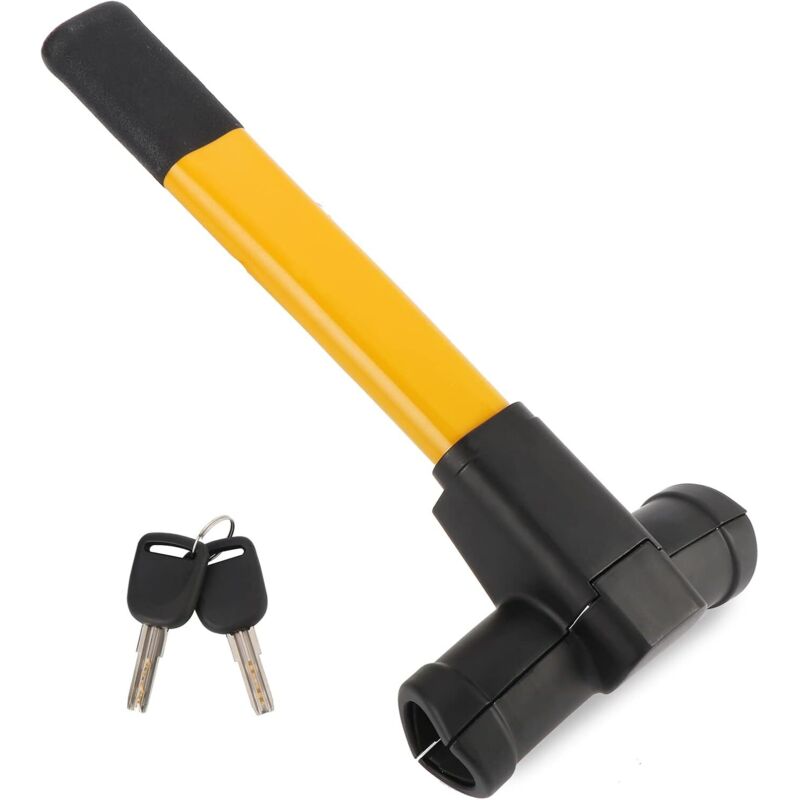 Lenkradschloss, robustes T-Bar-Schloss, hochsicheres Diebstahlsicherungs-Lenkradschloss, universelles Lenkrad-Wegfahrsperrengerät mit 2 Schlüsseln