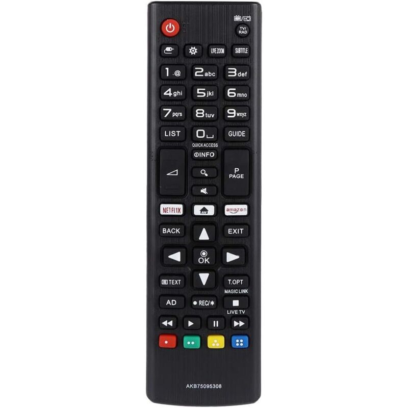 LG AKB75095308 Fernbedienung Ersatz für LG Universal TV mit Netflix Amazon Tasten