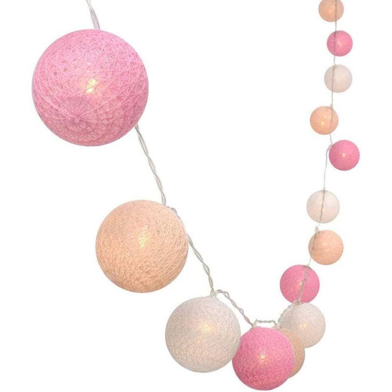 Lichterkette mit Kugeln, Weihnachtskugeln Batteriebetrieb LED-Lichterkette Dekoration für Valentinstag Weihnachtsbaum Hochzeit Geburtstag Feste (1,5