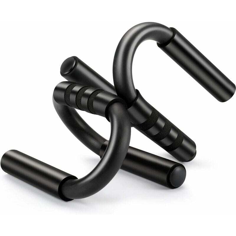 Liegestützgriffe - S-förmige Liegestützgriffe mit Schaumstoffgriff für Fitness und Bodybuilding im Heim-Fitnessstudio - Liegestützgriffe für Männer