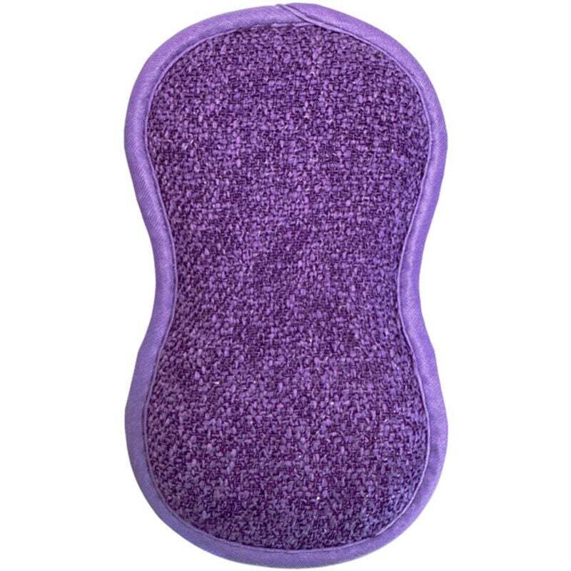 Lila Küchenhandtuch, 16102 cm, 1 Stück, wiederverwendbarer, doppelseitiger Schwamm, weich für Töpfe und Pfannen.