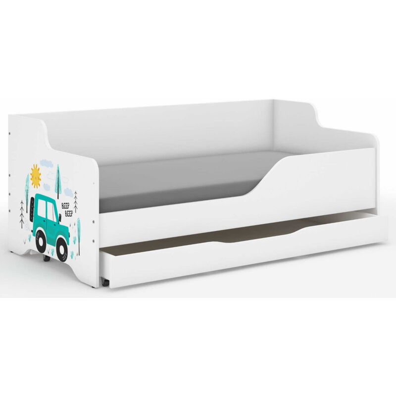 LILU Kinderbett 160x80 CARS-Seiten