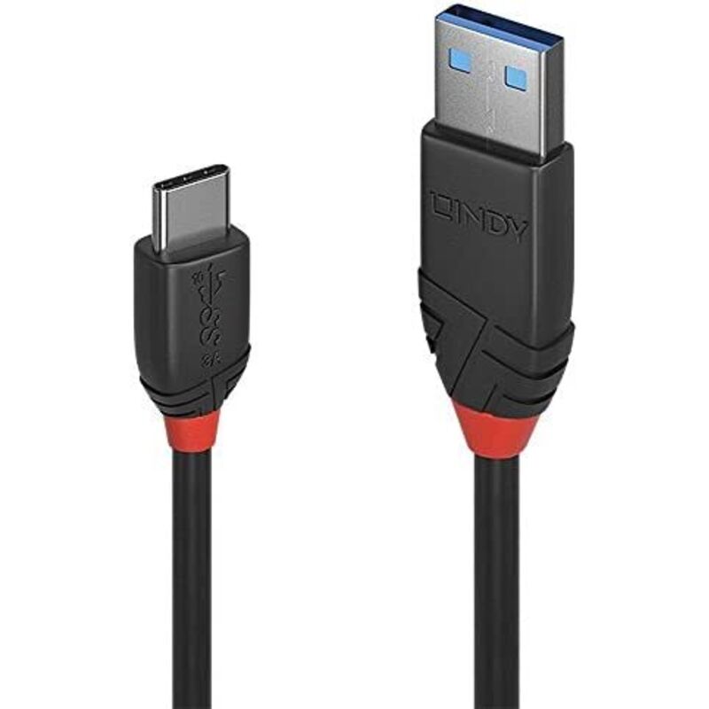 Lindy - USB-Kabel usb 3.2 Gen1 (usb 3.0 / usb 3.1 Gen1) usb-c® Stecker, usb-a Stecker 1.50 m Schwarz