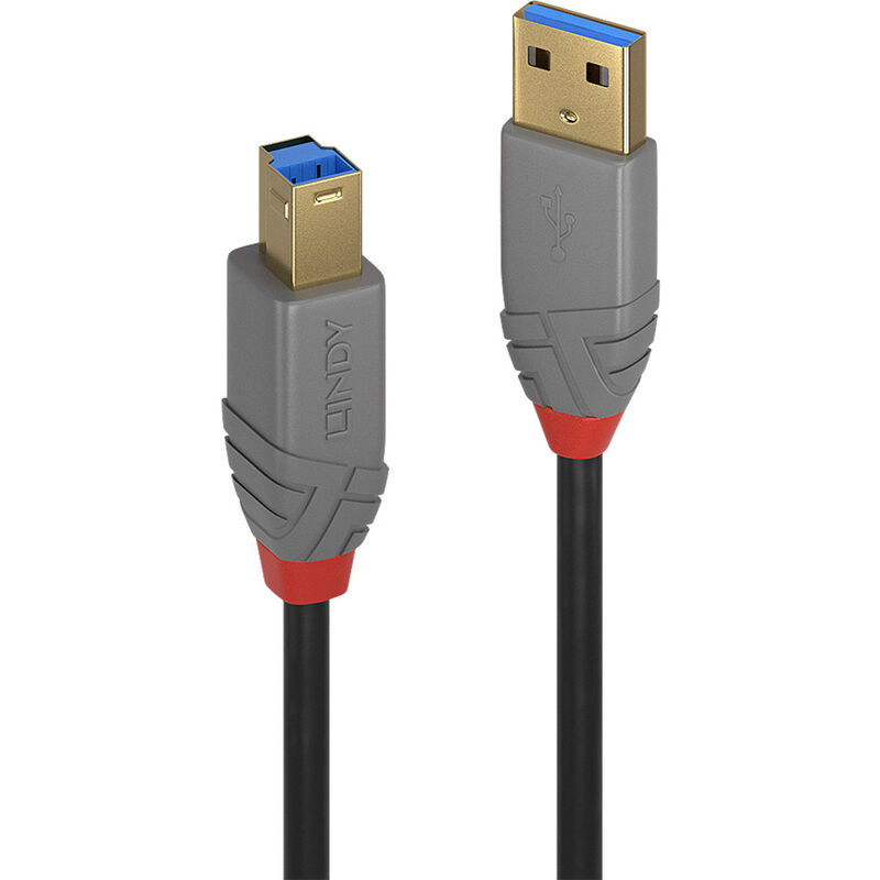 Lindy - USB-Kabel usb 3.2 Gen1 (usb 3.0 / usb 3.1 Gen1) usb-a Stecker, usb-b Stecker 2.00 m Schwarz 3