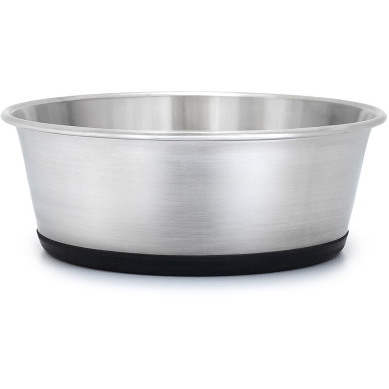 Lionto - Napf aus Edelstahl, 600ml, rutschfest, Wassernapf für Hunde & Katzen