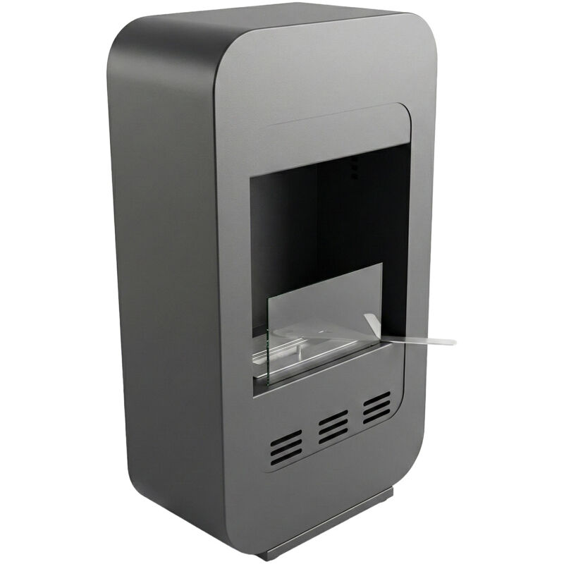 Livia - Ethanol-Kamin zum Aufstellen 46x80x25 cm mit 1,5-Liter-Brenner Schwarz