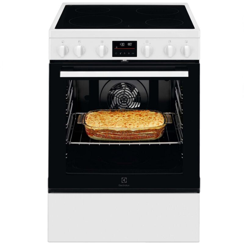 Electrolux - 73l glaskeramikkocher 4 brenner weiß LKR64890AW