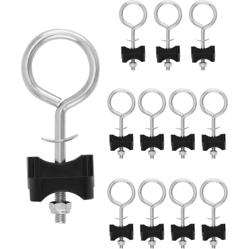 12 Stück Trampolin-Schrauben, Trampolin-Zubehör-Schrauben, Ersatzschrauben-Set für Trampoline, Stahl-Trampolin-Stabilitätswerkzeug, für große