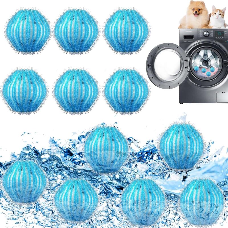 12 Stück Waschmaschinen-Haarfänger, Waschmaschinen-Haarfänger, Waschmaschinen-Tierhaarpflücker, Waschmaschinen-Anti-Haarballen, wiederverwendbarer