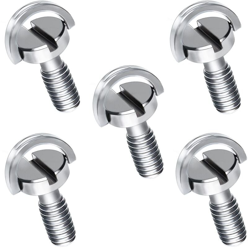 1/4 Zoll Edelstahlschraube Kameraschrauben Befestigungsschrauben 5er-Pack für Kamerastativständerfach - Lntyq
