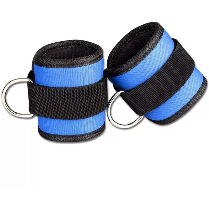 2 Stück Knöchelriemen für Bodybuilding, verstellbarer D-Ring, Fitness-Knöchel-Handgelenkriemen mit langlebigen Stiften für Bauch-, Bein- und