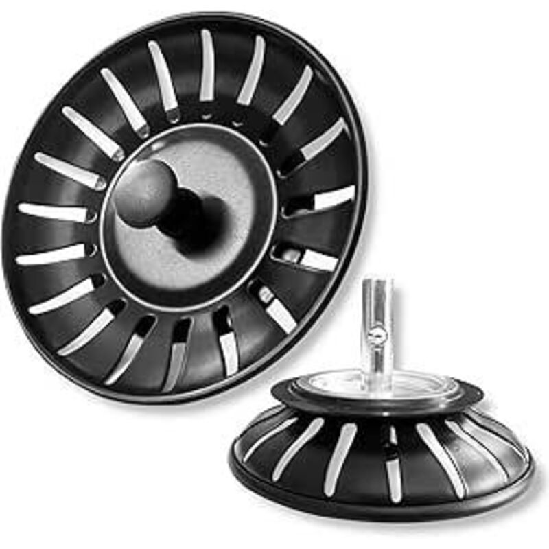 Lntyq 2 Stück Küchenspüle Sieb, Küchenspüle Filter, 304 Edelstahl Küchenspüle Stopper, Spüle Filterkorb Abfluss, Spüle Siebkorb, für Küche und