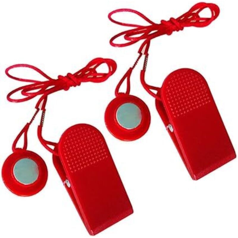 2-teiliger Laufband-Sicherheitsschalter, magnetischer Laufband-Sicherheitsschlüssel, Not-Aus-Zubehör für die meisten Laufbänder - Lntyq