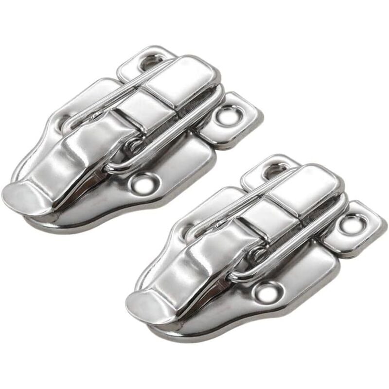 Lntyq - 2 x Verschluss-Verschluss, Riegel, umgekehrt, Truhe, Koffer, Koffer, Werkzeugtruhe