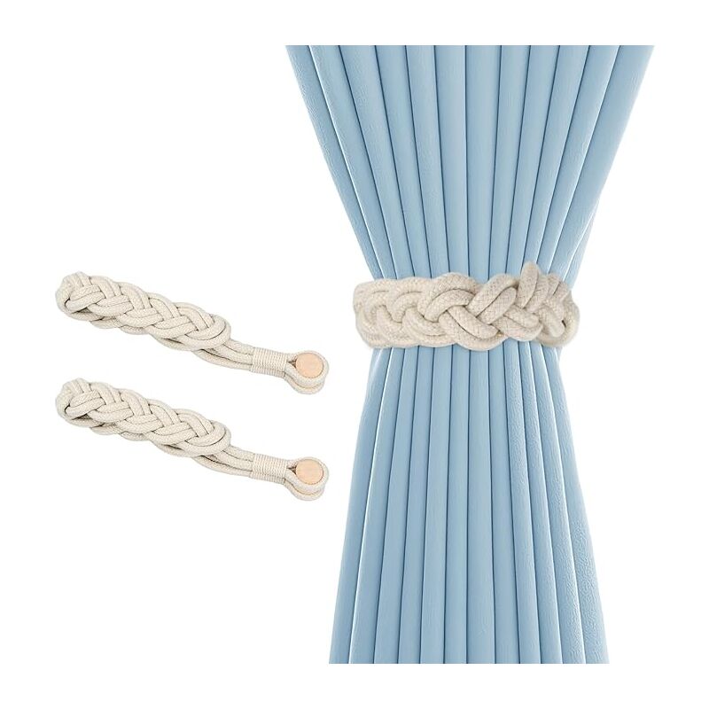 Lntyq 2er Set Gardinen-Raffhalter, Magnetische Gardinen-Raffhalter, Gardinenhalter, Gardinen-Raffhalter Magnetische Gardinen-Raffhalter,