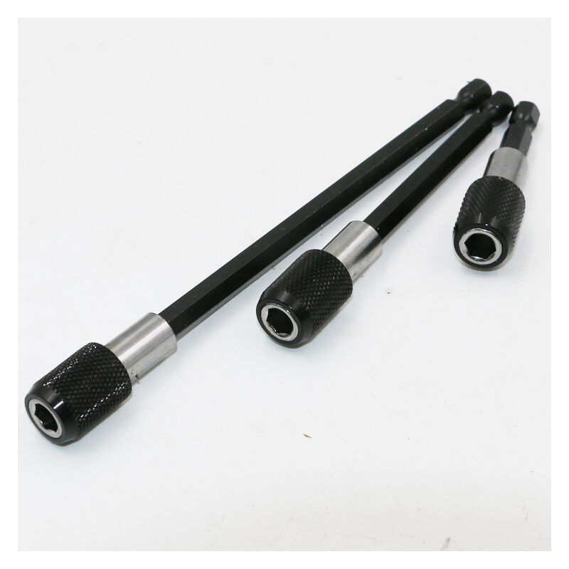 3 Stück magnetischer Schnellwechsel-Bithalter, 1/4 Zoll magnetischer Bithalter für Akkuschrauber, geeignet für Bohrmaschine, Schraubendreher,