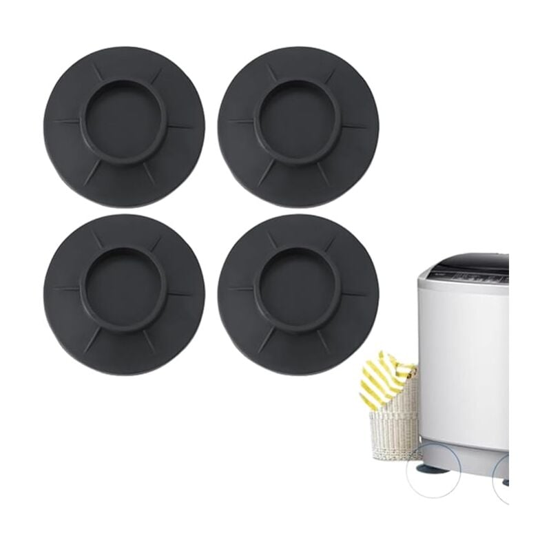 4 Antivibrationspads für die Waschmaschine – rutschfest, kompatibel mit allen Geräten – Gummi-Stoßdämpferkeil für die Waschmaschine - Lntyq