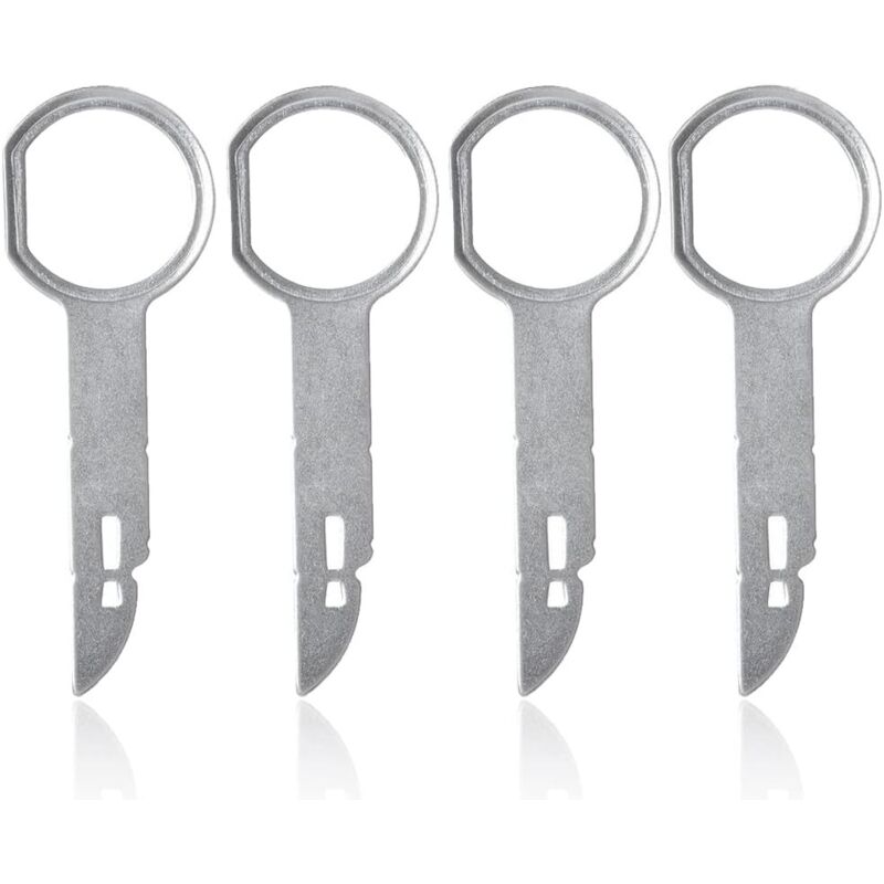 4-teiliger Autoradio-Demontageadapter, Schraubenschlüssel, Verkleidungsentfernungswerkzeuge, Universal-Autoradio-Demontageadapter,