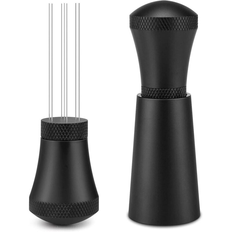 Lntyq - 7-Nadel-Espresso-Ausgabewerkzeug, Kaffee-Nadelverteiler, Espresso-Pulver-Rührer, Espresso-Verteilungswerkzeuge, Espresso-Kaffee-Rührer,