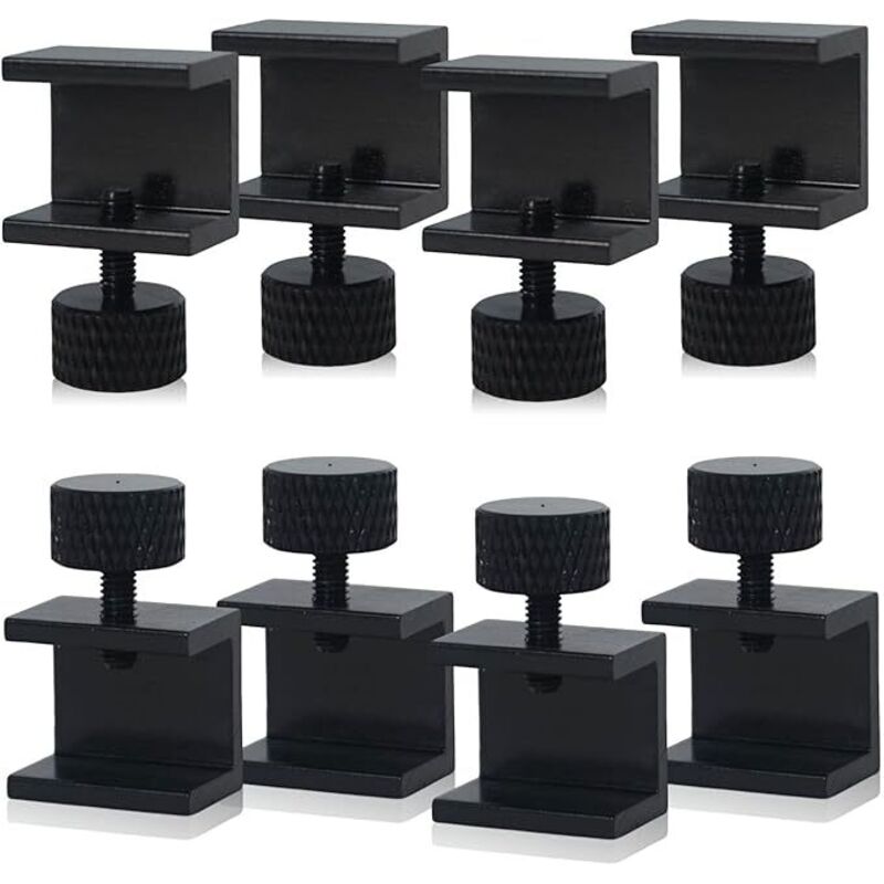 8-teiliger 3D-Drucker-Bettclip, 3D-Drucker-Glasbettklemmen-Zubehör für Ender 3s 3 Pro, 5 Pro, CR-20 Pro, CR-10S Pro - Lntyq