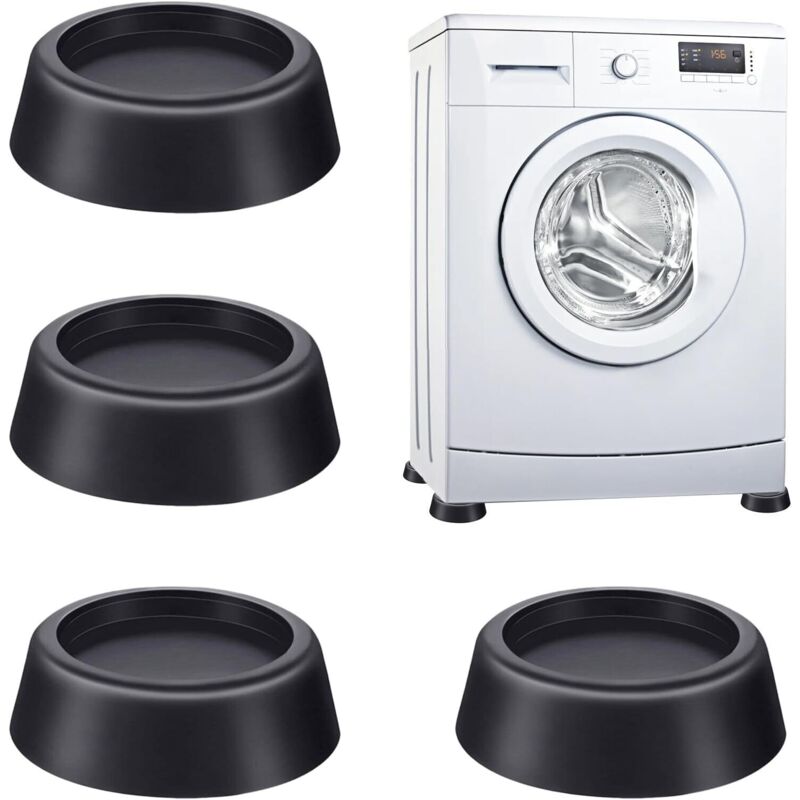 Antivibrationsmatte Maschine Waschmaschine 4-tlg. Antivibrationswaschmaschine - Verhindert, dass sich die Waschmaschine bewegt - Antivibrationspad