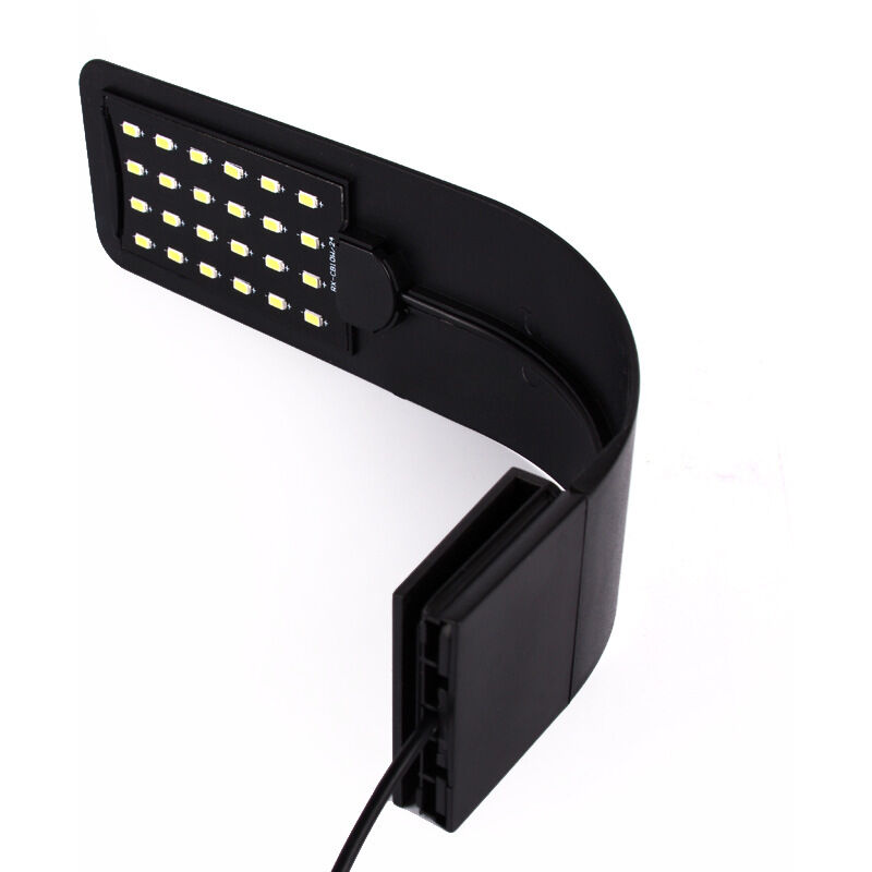 Lntyq Aquarium Licht LED Lampe Weiß und Blau Nano Clip Beleuchtung für Fische Pflanzen 23-50cm