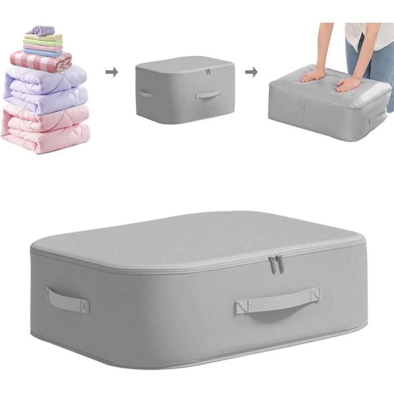 Aufbewahrungstasche mit Reißverschluss für Kleidung, Aufbewahrung und Organisation von Kleidung, Aufbewahrungsbox mit verstärktem Griff, für