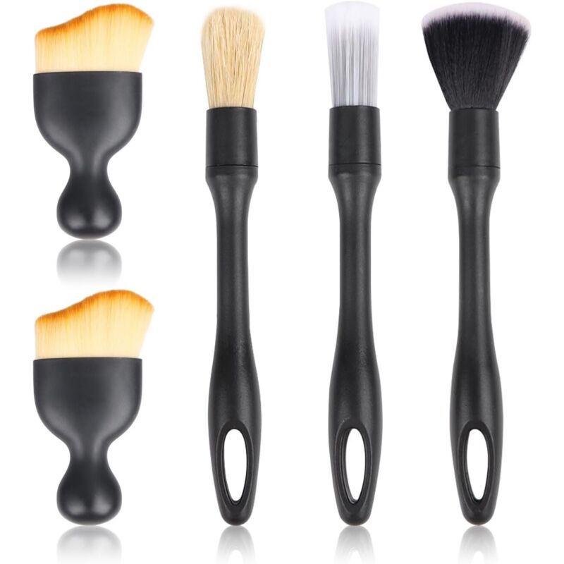 Auto-Reinigungsbürsten, Auto-Detaillierungsbürste, Auto-Auto-Detaillierungsbürste für Motor/Armaturenbrett/Lüftungsschlitze/Innenraum (5 Stück)