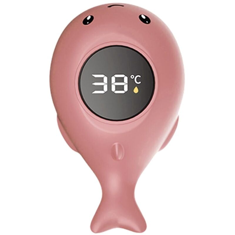 Baby-Badethermometer, Digitales Baby-Badethermometer, Baby-Badewasserthermometer, Digitales Baby-Badethermometer mit LED-Touchscreen, Wal-Design