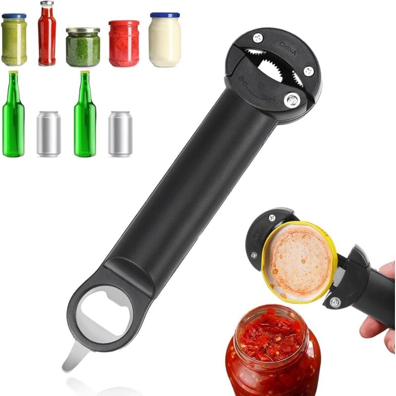 Dosenöffner, Glasöffner, manueller Multifunktions-Flaschenöffner für ältere Kinder, Arthritiskranke - Lntyq
