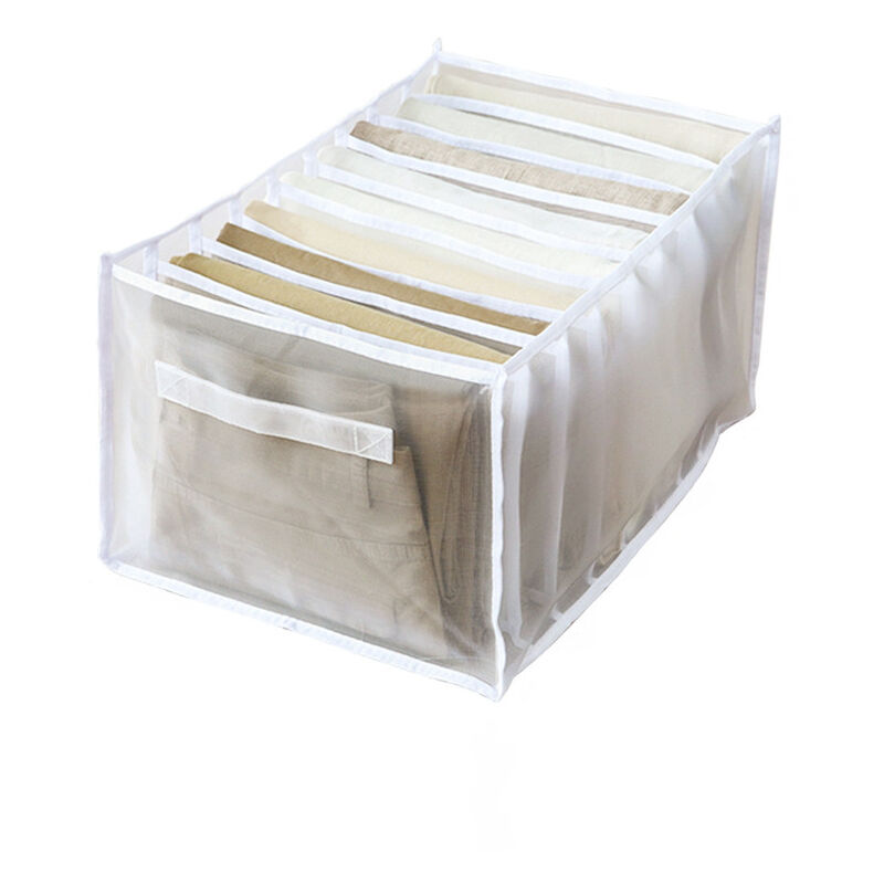 Eans Schubladen-Organizer, faltbare, waschbare Schubladenteiler für Kleidung, Aufbewahrungsbox mit atmungsaktiven Fächern für Jeans, T-Shirts, Hosen,