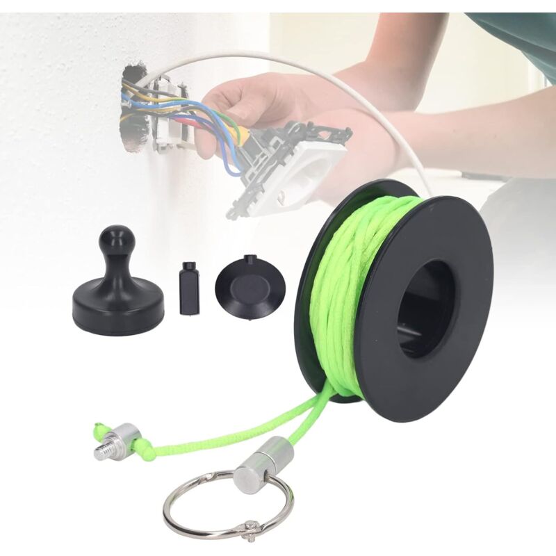 Extracteur de Fil Magnétique Routage de Fil en Nylon Outil D'aimant Mur Système de Navigation par Cble électrique - Lntyq