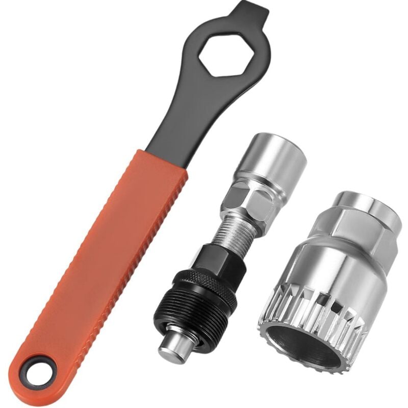 Fahrrad-Kurbelabzieher, Tretlager-Kurbelabzieher, Fahrrad-Reparaturwerkzeug, MTB-Tretlager-Entferner, Ausrüstung für Outdoor-Radfahren, 3-teilig