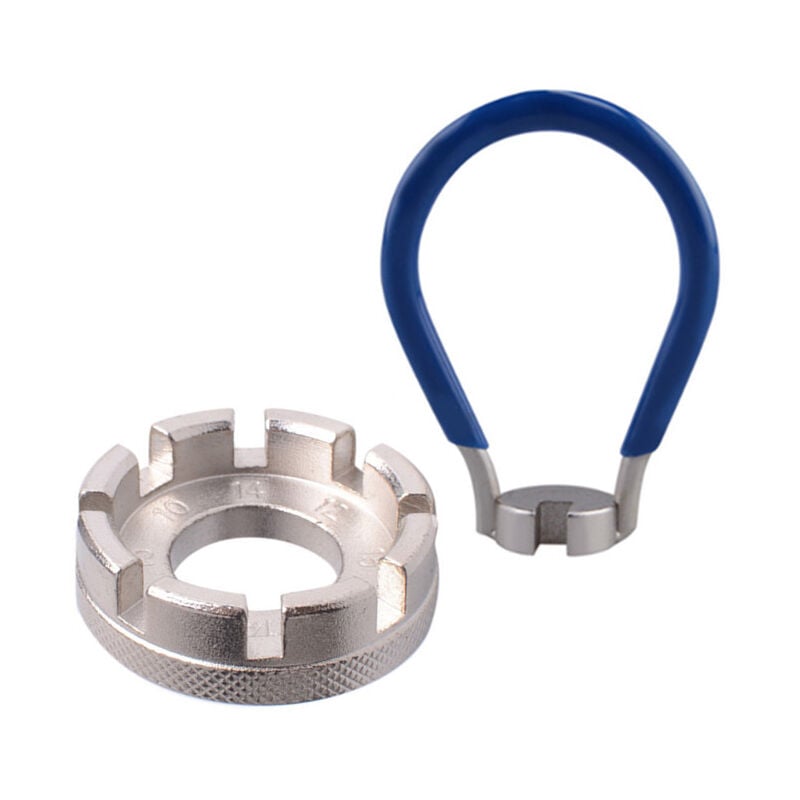 Lntyq Fahrrad-Speichenschlüssel, Speichenwerkzeug, Universal-Speichenschlüssel, Fahrradschlüssel-Speichenwerkzeug, 10–15 Gauge für Fahrrad,