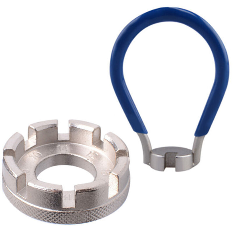 Lntyq Fahrrad-Speichenschlüssel, Speichenwerkzeug, Universal-Speichenschlüssel, Fahrradschlüssel-Speichenwerkzeug, 10–15 Gauge für Fahrrad,